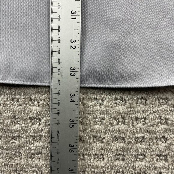 Calvin Klein Button Up Shirt Men 18 36/37 Gray Slim Fit Non-Iron Dress Formal - Picture 7 of 7